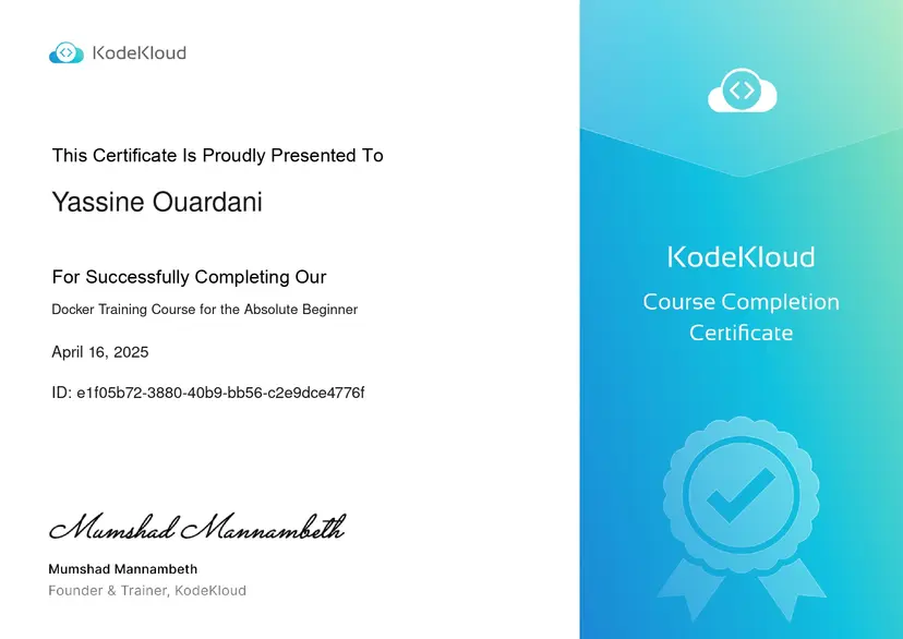 Docker Training Certification