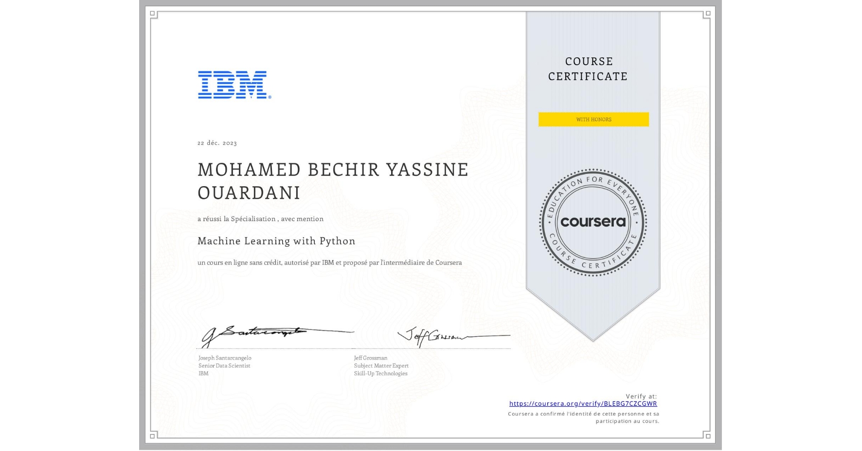 Machine Learning with Python
